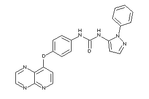 1-(2-phenylpyrazol-3-yl)-3-(4-pyrido[2,3-b]pyrazin-8-yloxyphenyl)urea
