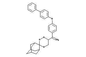 Image of 6-[1-[4-(4-phenylphenoxy)phenyl]vinyl]spiro[1,2,4-trioxane-3,2'-adamantane]