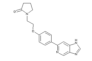 1-[2-[4-(1H-imidazo[4,5-c]pyridin-6-yl)phenoxy]ethyl]-2-pyrrolidone