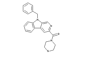 Image of (9-benzyl-$b-carbolin-3-yl)-thiomorpholino-methanone