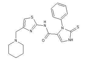 3-phenyl-N-[4-(piperidinomethyl)thiazol-2-yl]-2-thioxo-4-imidazoline-4-carboxamide