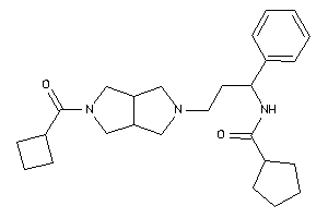 N-[3-[5-(cyclobutanecarbonyl)-1,3,3a,4,6,6a-hexahydropyrrolo[3,4-c]pyrrol-2-yl]-1-phenyl-propyl]cyclopentanecarboxamide