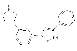 5-phenyl-3-(3-pyrrolidin-3-ylphenyl)-1H-pyrazole