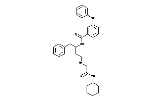 3-anilino-N-[1-benzyl-3-[[2-(cyclohexylamino)-2-keto-ethyl]amino]propyl]benzamide