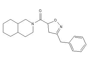 Image of 3,4,4a,5,6,7,8,8a-octahydro-1H-isoquinolin-2-yl-(3-benzyl-2-isoxazolin-5-yl)methanone
