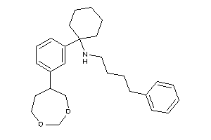 [1-[3-(1,3-dioxepan-5-yl)phenyl]cyclohexyl]-(4-phenylbutyl)amine