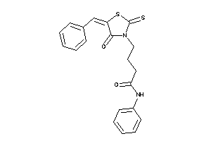 4-(5-benzal-4-keto-2-thioxo-thiazolidin-3-yl)-N-phenyl-butyramide