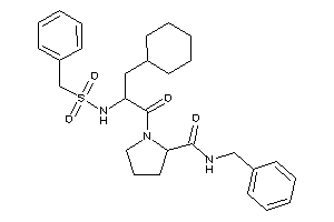 N-benzyl-1-[2-(benzylsulfonylamino)-3-cyclohexyl-propanoyl]pyrrolidine-2-carboxamide