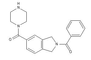 (2-benzoylisoindolin-5-yl)-piperazino-methanone