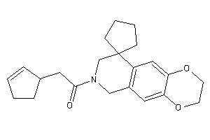 2-cyclopent-2-en-1-yl-1-spiro[2,3,6,8-tetrahydro-[1,4]dioxino[2,3-g]isoquinoline-9,1'-cyclopentane]-7-yl-ethanone