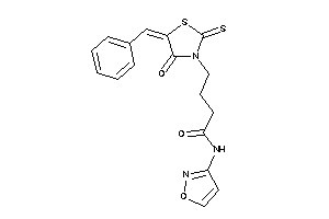 4-(5-benzal-4-keto-2-thioxo-thiazolidin-3-yl)-N-isoxazol-3-yl-butyramide