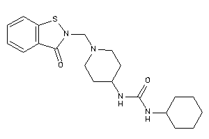 1-cyclohexyl-3-[1-[(3-keto-1,2-benzothiazol-2-yl)methyl]-4-piperidyl]urea