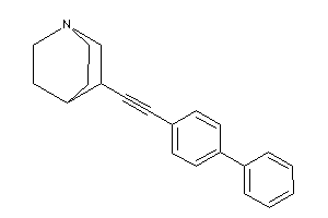 3-[2-(4-phenylphenyl)ethynyl]quinuclidine