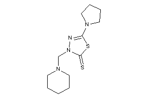 3-(piperidinomethyl)-5-pyrrolidino-1,3,4-thiadiazole-2-thione