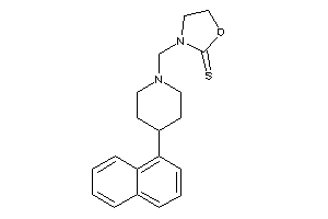 3-[[4-(1-naphthyl)piperidino]methyl]oxazolidine-2-thione