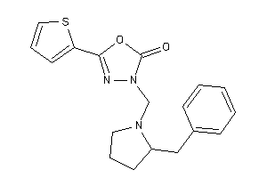 3-[(2-benzylpyrrolidino)methyl]-5-(2-thienyl)-1,3,4-oxadiazol-2-one