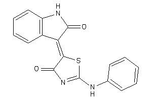 2-anilino-5-(2-ketoindolin-3-ylidene)-2-thiazolin-4-one