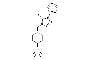 1-phenyl-4-[(4-pyrrol-1-ylpiperidino)methyl]tetrazole-5-thione