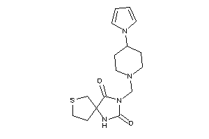 Image of 3-[(4-pyrrol-1-ylpiperidino)methyl]-7-thia-1,3-diazaspiro[4.4]nonane-2,4-quinone