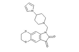 6-[(4-pyrrol-1-ylpiperidino)methyl]-2,3-dihydro-[1,4]dioxino[2,3-f]indole-7,8-quinone