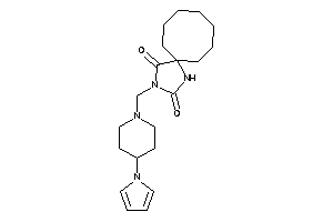 Image of 3-[(4-pyrrol-1-ylpiperidino)methyl]-1,3-diazaspiro[4.7]dodecane-2,4-quinone