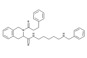 N-[5-(benzylamino)pentyl]-2-hydrocinnamoyl-3,4-dihydro-1H-isoquinoline-3-carboxamide