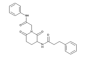 N-[1-(2-anilino-2-keto-ethyl)-2,6-diketo-3-piperidyl]-3-phenyl-propionamide