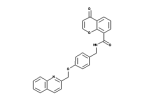 4-keto-N-[4-(2-quinolylmethoxy)benzyl]chromene-8-carboxamide