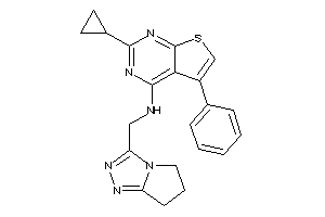 (2-cyclopropyl-5-phenyl-thieno[2,3-d]pyrimidin-4-yl)-(6,7-dihydro-5H-pyrrolo[2,1-c][1,2,4]triazol-3-ylmethyl)amine