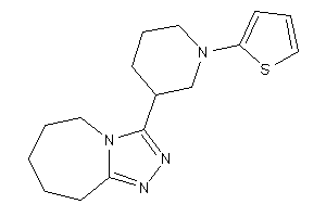 3-[1-(2-thienyl)-3-piperidyl]-6,7,8,9-tetrahydro-5H-[1,2,4]triazolo[4,3-a]azepine