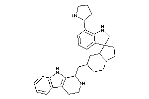 7-pyrrolidin-2-yl-7'-(2,3,4,9-tetrahydro-1H-$b-carbolin-1-ylmethyl)spiro[indoline-3,1'-indolizidine]