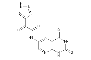 N-(2,4-diketo-1H-pyrido[2,3-d]pyrimidin-6-yl)-2-keto-2-(1H-pyrazol-4-yl)acetamide