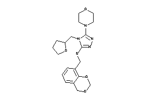 4-[5-(4H-1,3-benzodioxin-8-ylmethylthio)-4-(tetrahydrofurfuryl)-1,2,4-triazol-3-yl]morpholine