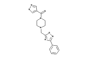 Isothiazol-4-yl-[4-[(3-phenyl-1,2,4-oxadiazol-5-yl)methyl]piperazino]methanone