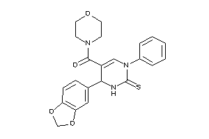 [6-(1,3-benzodioxol-5-yl)-3-phenyl-2-thioxo-1,6-dihydropyrimidin-5-yl]-morpholino-methanone