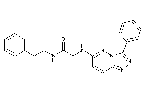 N-phenethyl-2-[(3-phenyl-[1,2,4]triazolo[3,4-f]pyridazin-6-yl)amino]acetamide