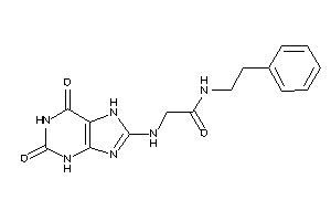 2-[(2,6-diketo-3,7-dihydropurin-8-yl)amino]-N-phenethyl-acetamide