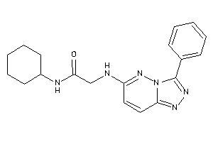 N-cyclohexyl-2-[(3-phenyl-[1,2,4]triazolo[3,4-f]pyridazin-6-yl)amino]acetamide