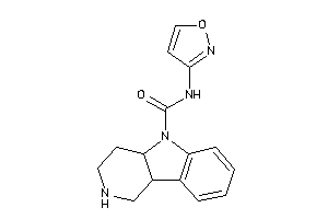 Image of N-isoxazol-3-yl-1,2,3,4,4a,9b-hexahydropyrido[4,3-b]indole-5-carboxamide