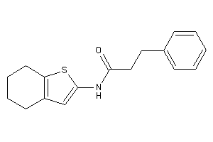 3-phenyl-N-(4,5,6,7-tetrahydrobenzothiophen-2-yl)propionamide