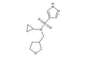 N-cyclopropyl-N-(tetrahydrofuran-3-ylmethyl)-1H-pyrazole-4-sulfonamide