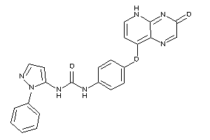 1-[4-[(3-keto-5H-pyrido[2,3-b]pyrazin-8-yl)oxy]phenyl]-3-(2-phenylpyrazol-3-yl)urea