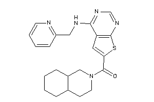 3,4,4a,5,6,7,8,8a-octahydro-1H-isoquinolin-2-yl-[4-(2-pyridylmethylamino)thieno[2,3-d]pyrimidin-6-yl]methanone