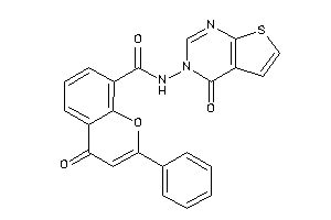 4-keto-N-(4-ketothieno[2,3-d]pyrimidin-3-yl)-2-phenyl-chromene-8-carboxamide