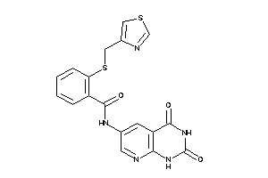 N-(2,4-diketo-1H-pyrido[2,3-d]pyrimidin-6-yl)-2-(thiazol-4-ylmethylthio)benzamide