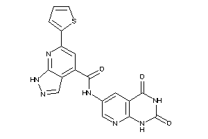 N-(2,4-diketo-1H-pyrido[2,3-d]pyrimidin-6-yl)-6-(2-thienyl)-1H-pyrazolo[3,4-b]pyridine-4-carboxamide