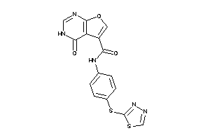 4-keto-N-[4-(1,3,4-thiadiazol-2-ylthio)phenyl]-3H-furo[2,3-d]pyrimidine-5-carboxamide