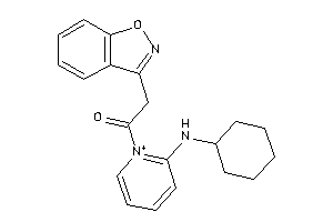 1-[2-(cyclohexylamino)pyridin-1-ium-1-yl]-2-indoxazen-3-yl-ethanone