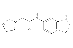 2-cyclopent-2-en-1-yl-N-indolin-6-yl-acetamide