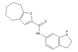 N-indolin-6-yl-5,6,7,8-tetrahydro-4H-cyclohepta[b]thiophene-2-carboxamide